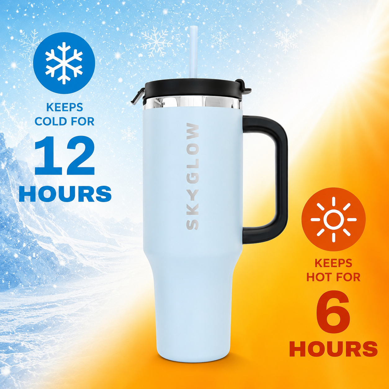 SkyGlow Insulated Tumbler ✨