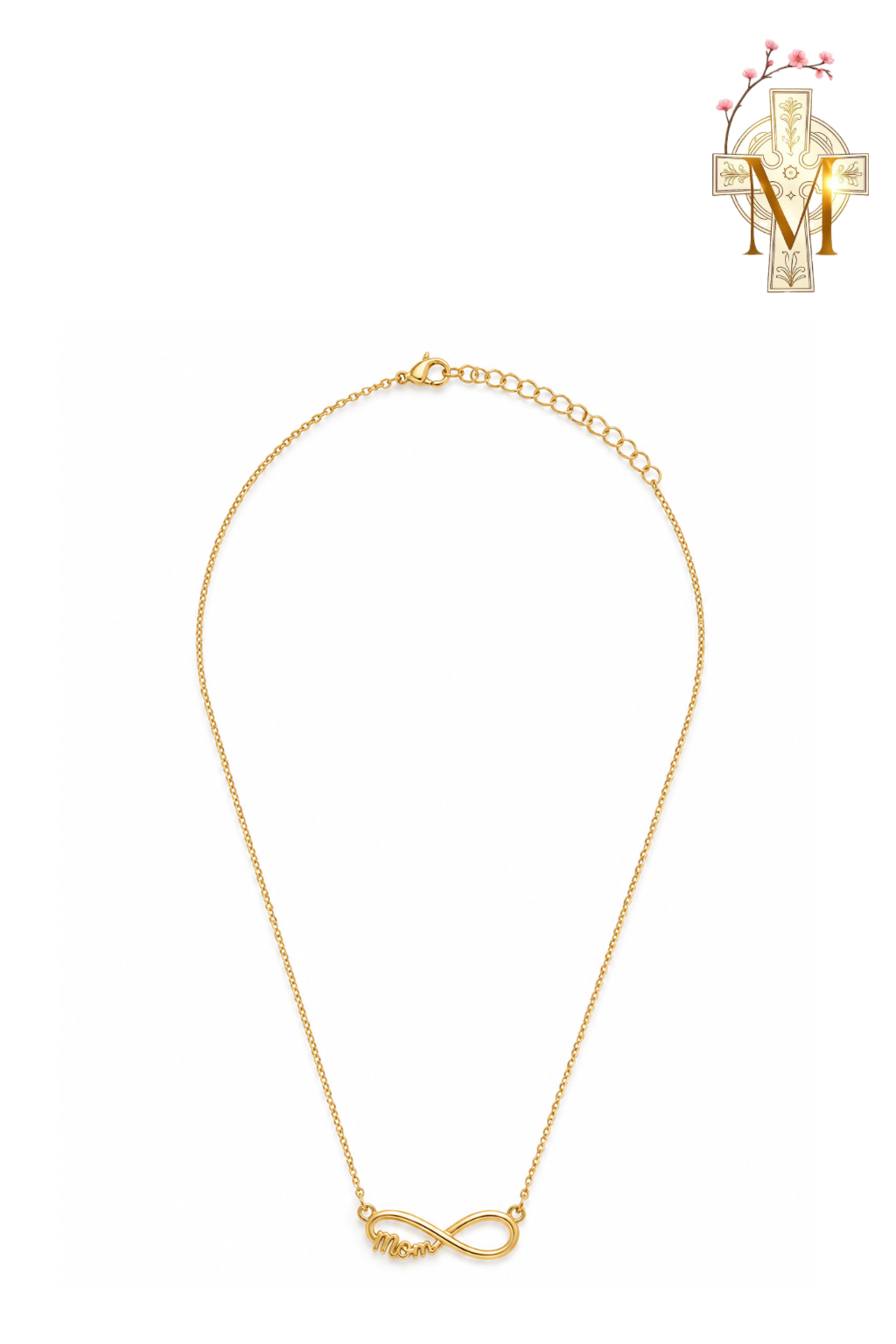 Infinity Mom Necklace – Elegant Gold-Plated Symbol of Endless Love