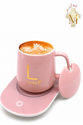 Rosé Glow Coffee Warmer Mug